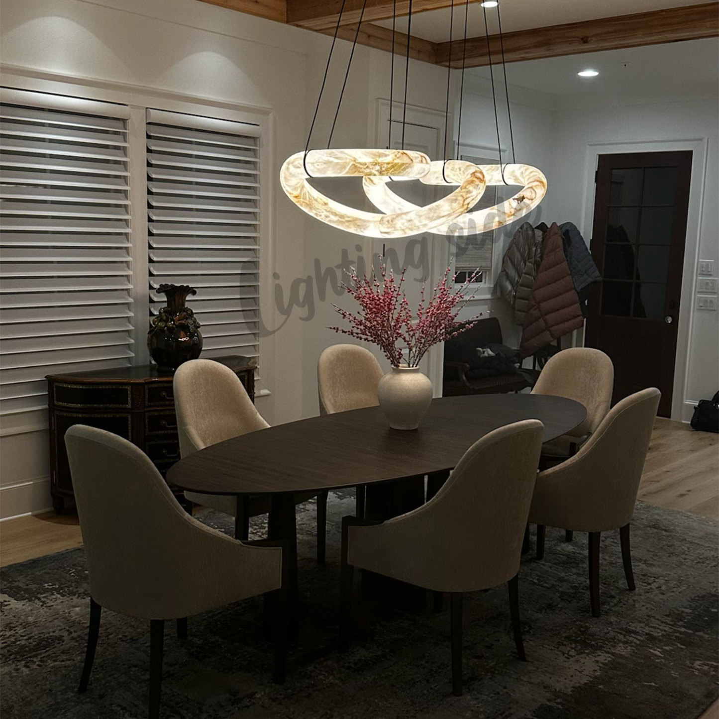 Infinity Alabaster Chandelier
