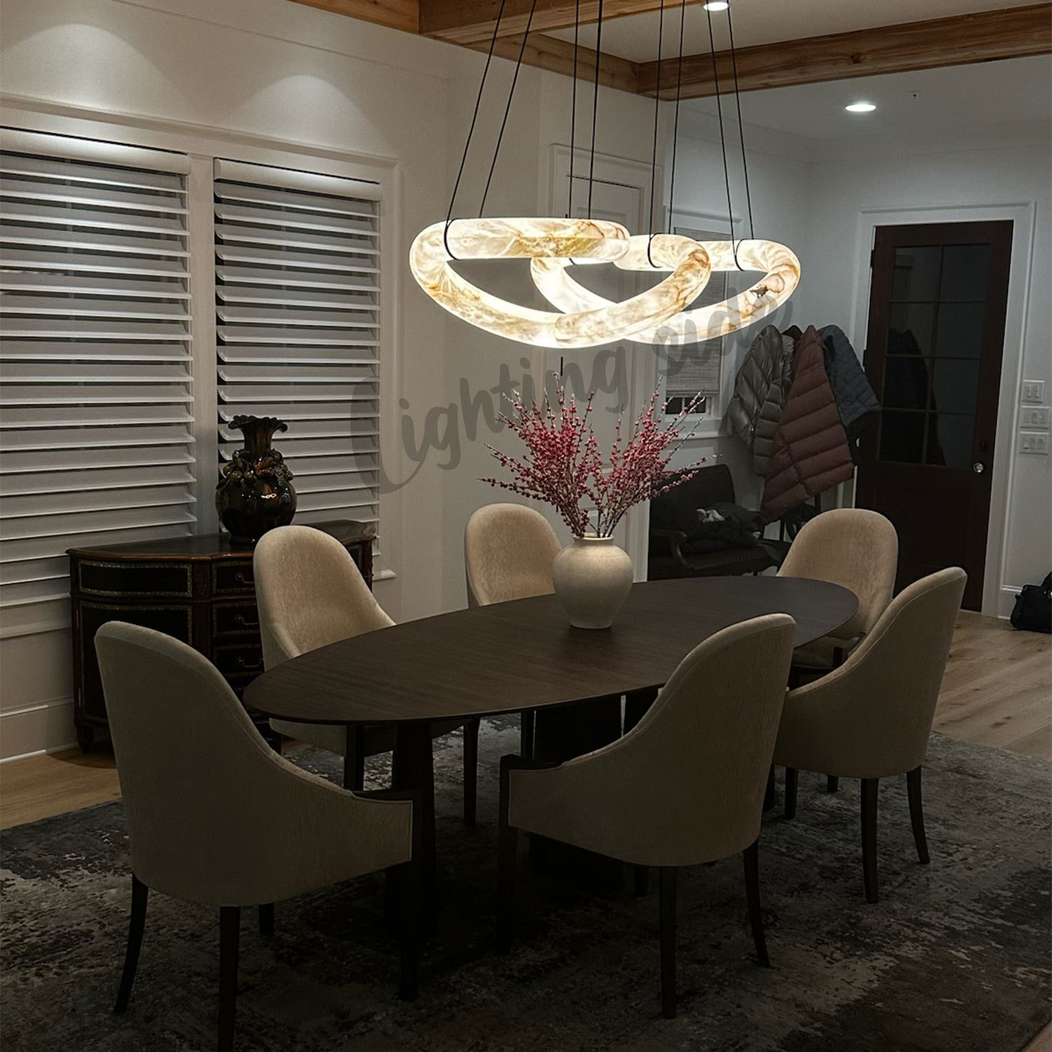 Infinity Alabaster Chandelier