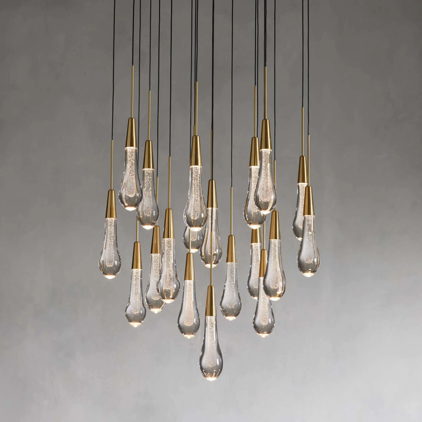 Solitaire Round Chandelier 17"W 24"W 36“W