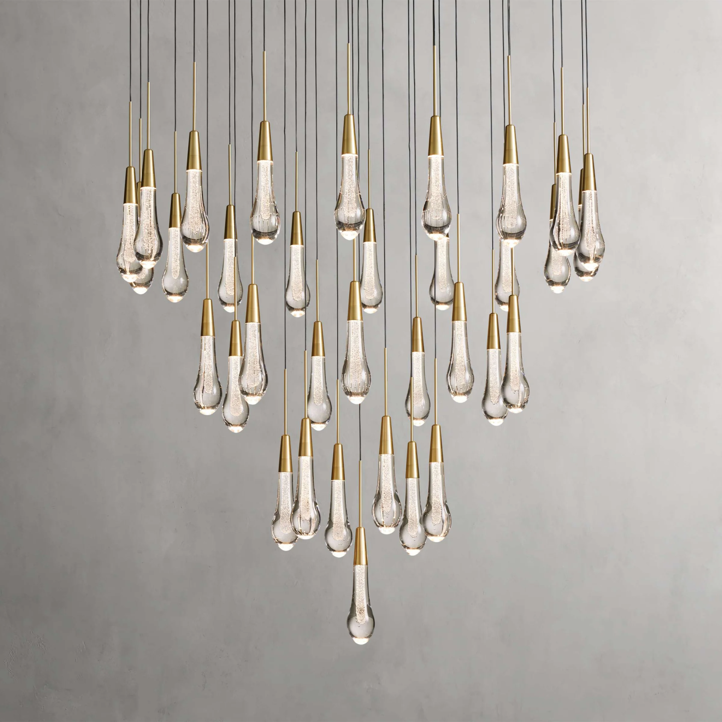 Solitaire Round Chandelier 17"W 24"W 36“W