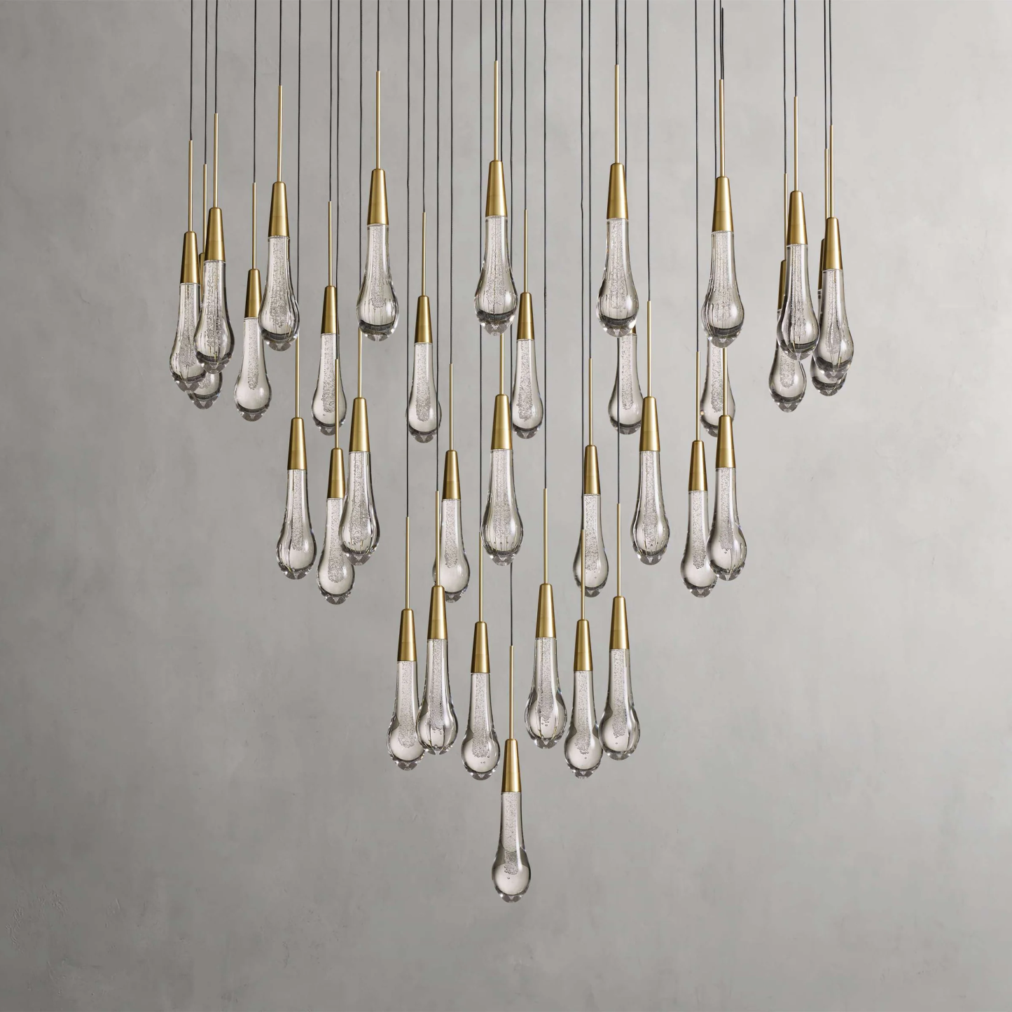 Solitaire Round Chandelier 17"W 24"W 36“W