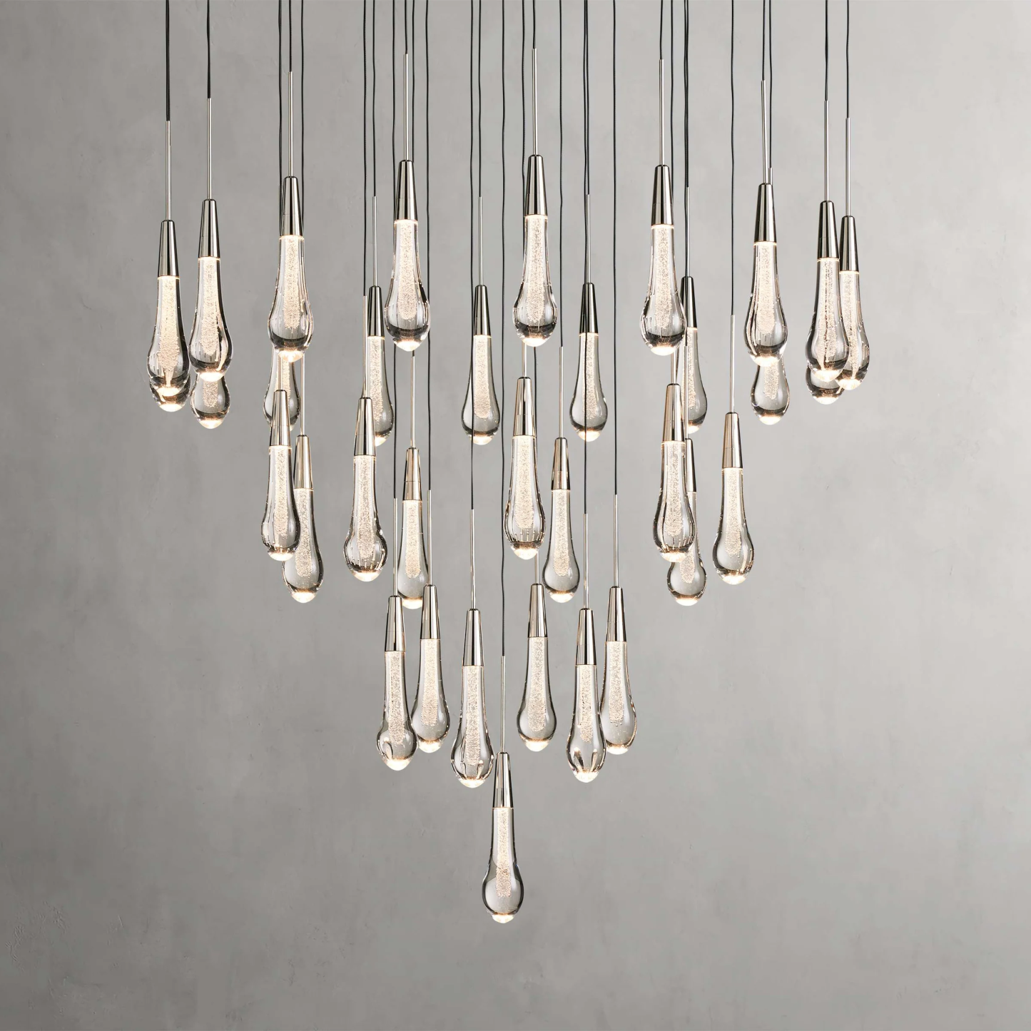 Solitaire Round Chandelier 17"W 24"W 36“W