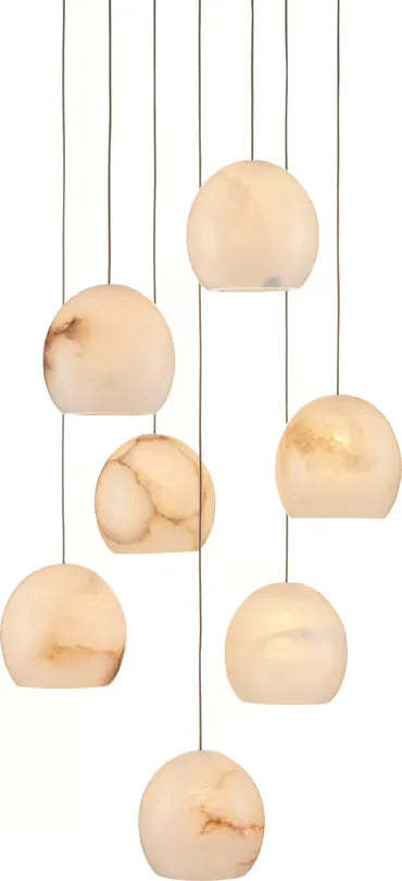 Alabaster Maeva Round Chandelier 13'' 21'' 36''
