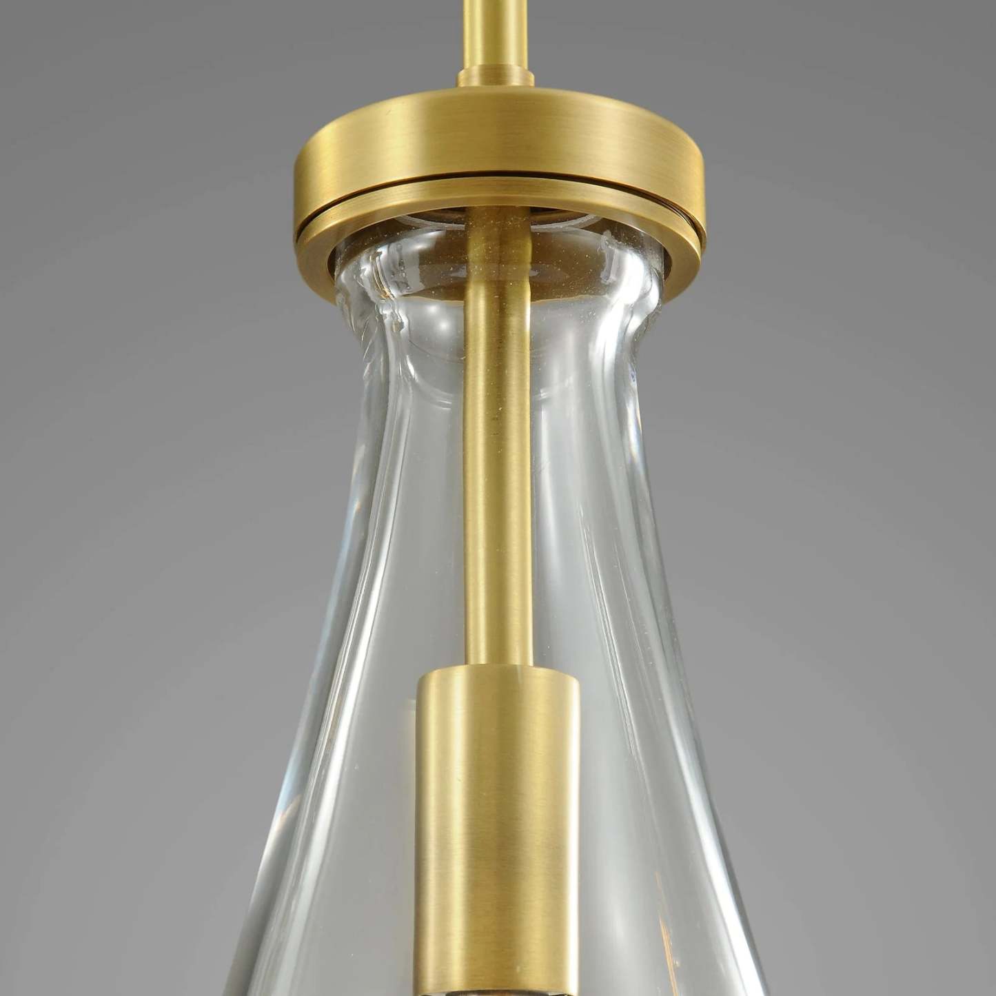 Modern Raindrop Round Chandelier 14" 5-Lights (rod)