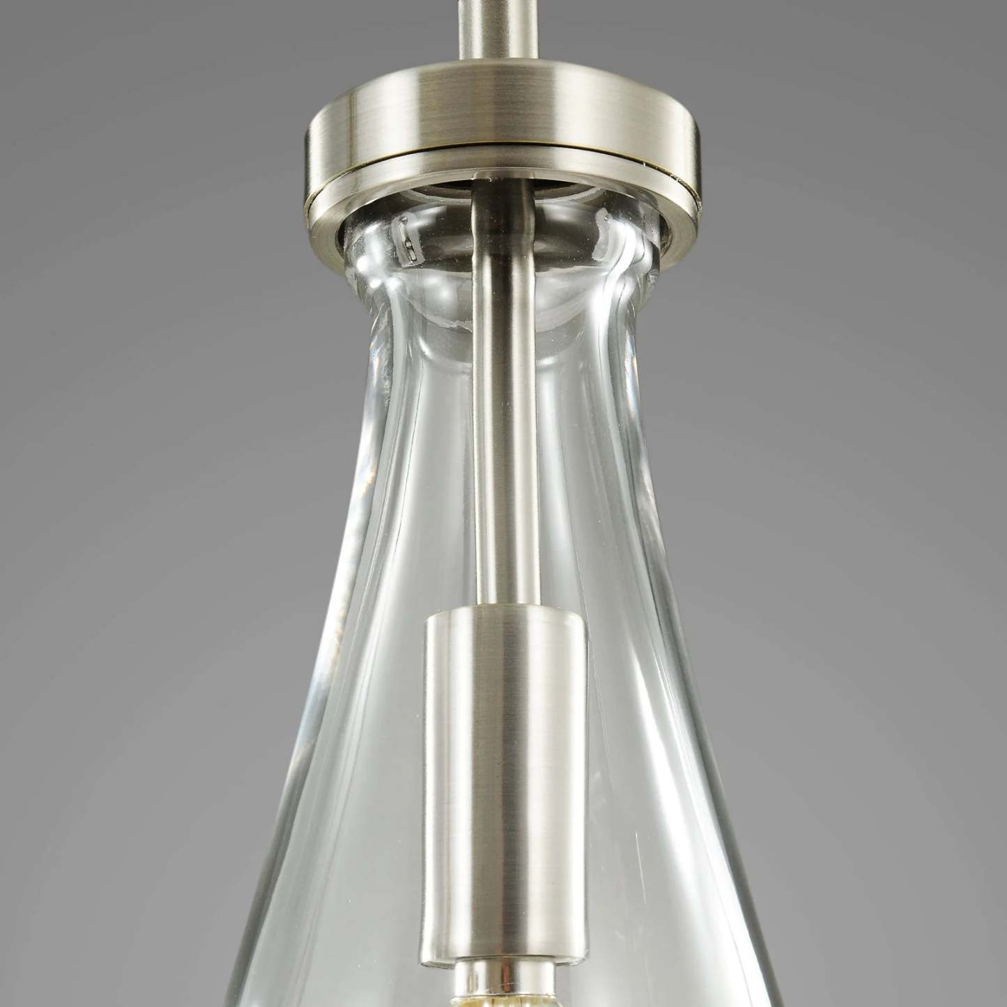 Modern Raindrop Round Chandelier 14" 5-Lights (rod)
