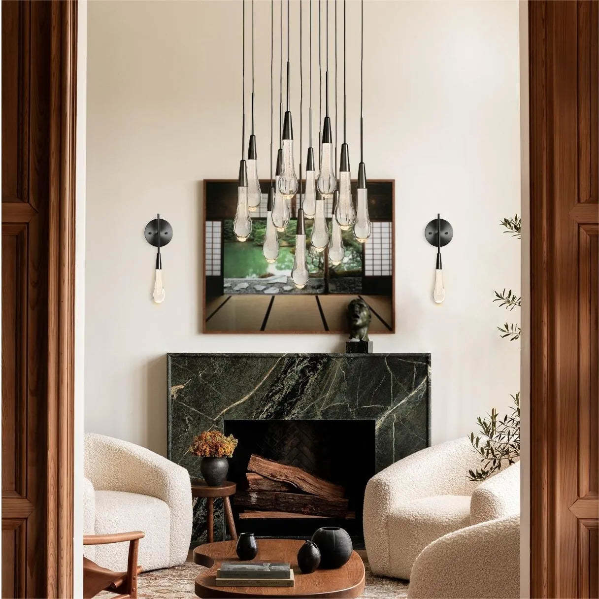 Soltaire Modern Glass Wall Sconce Wall Light Fixtures Kevin Studio Inc