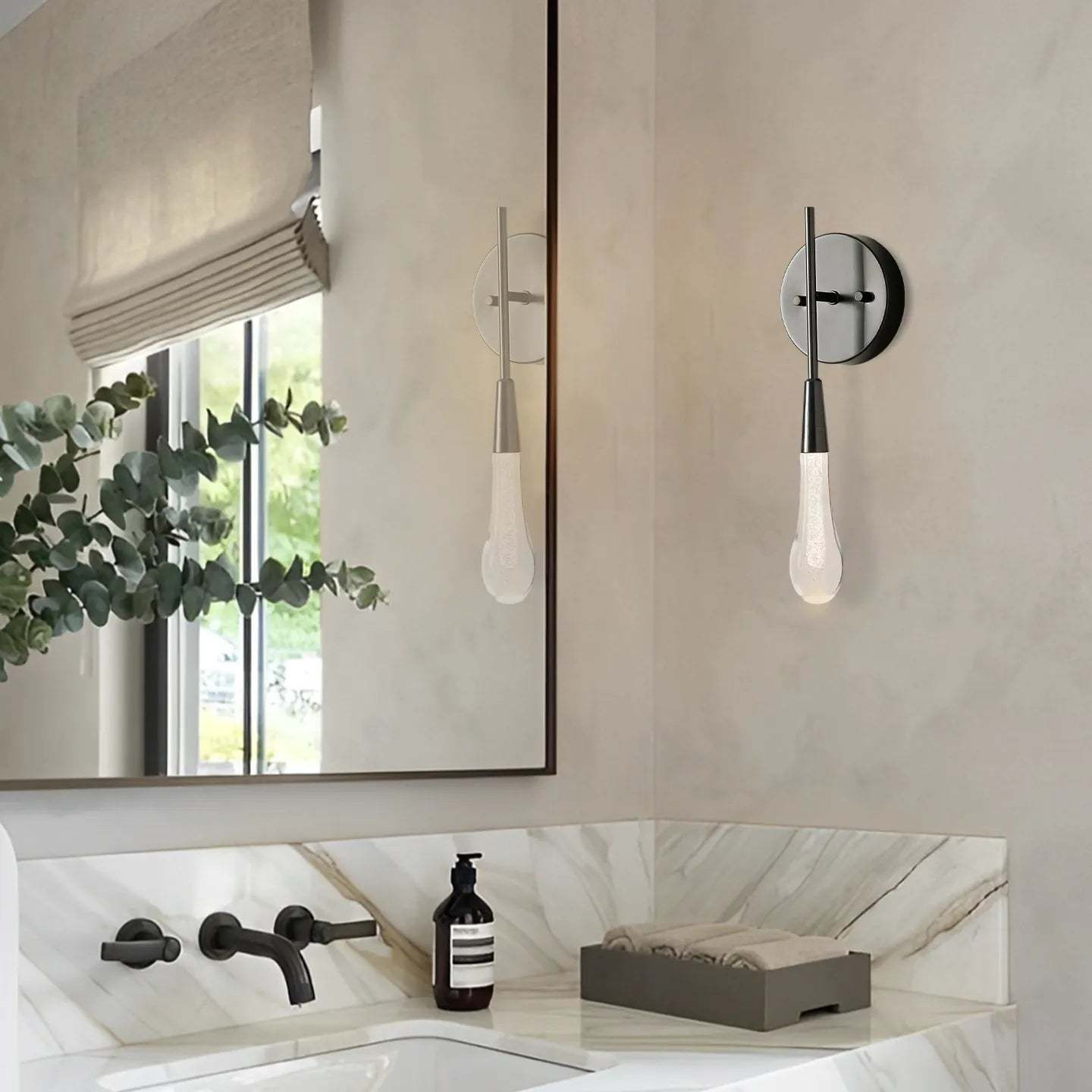 Soltaire Modern Glass Wall Sconce Wall Light Fixtures Kevin Studio Inc