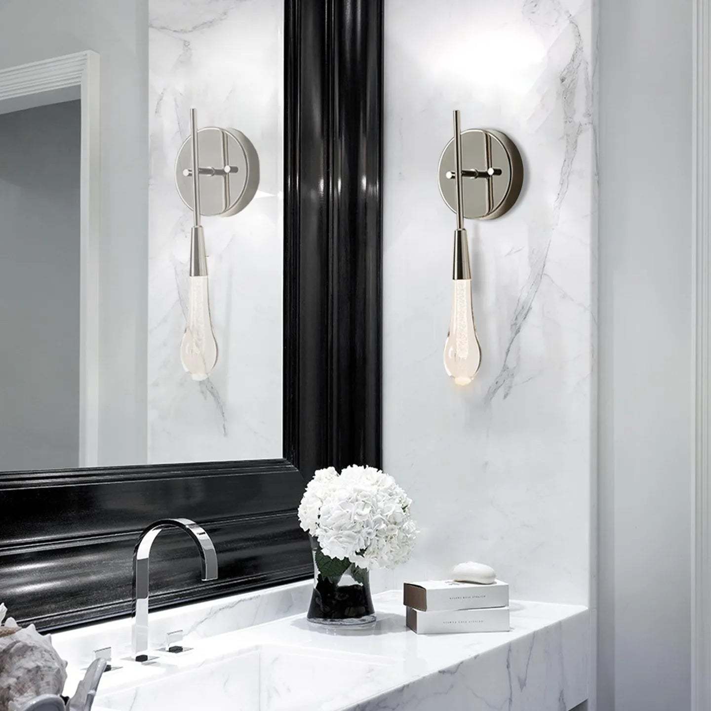 Soltaire Modern Glass Wall Sconce Wall Light Fixtures Kevin Studio Inc