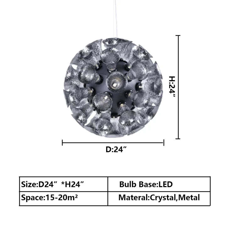 Extra Large Artistic Globe Morning glory Chandelier Modern Designer Chalice Suspension Pendant Light for Dining Room/Coffee Table ,LED, art designer, globe, shining