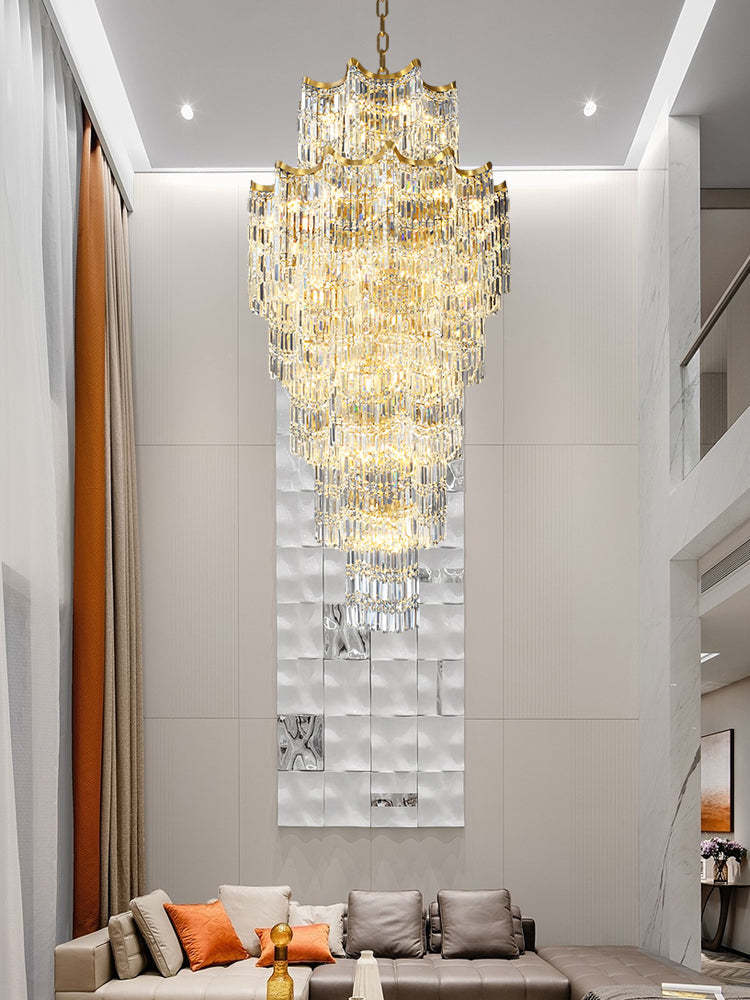 Elegant Crystal Chandelier for Duplex Villas Chandelier Kevinstudiolives