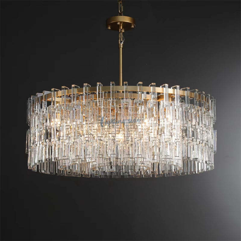 Marigna Modern Round Crystal Chandelier 36"