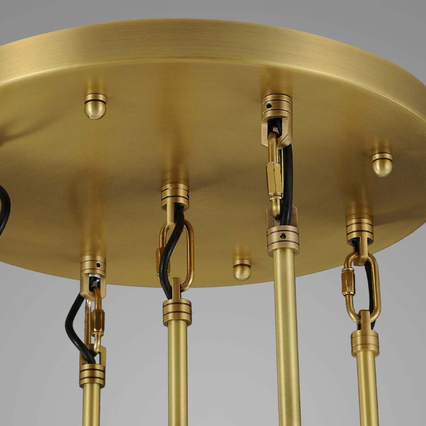 Modern Raindrop Round Chandelier 14" 5-Lights (rod)