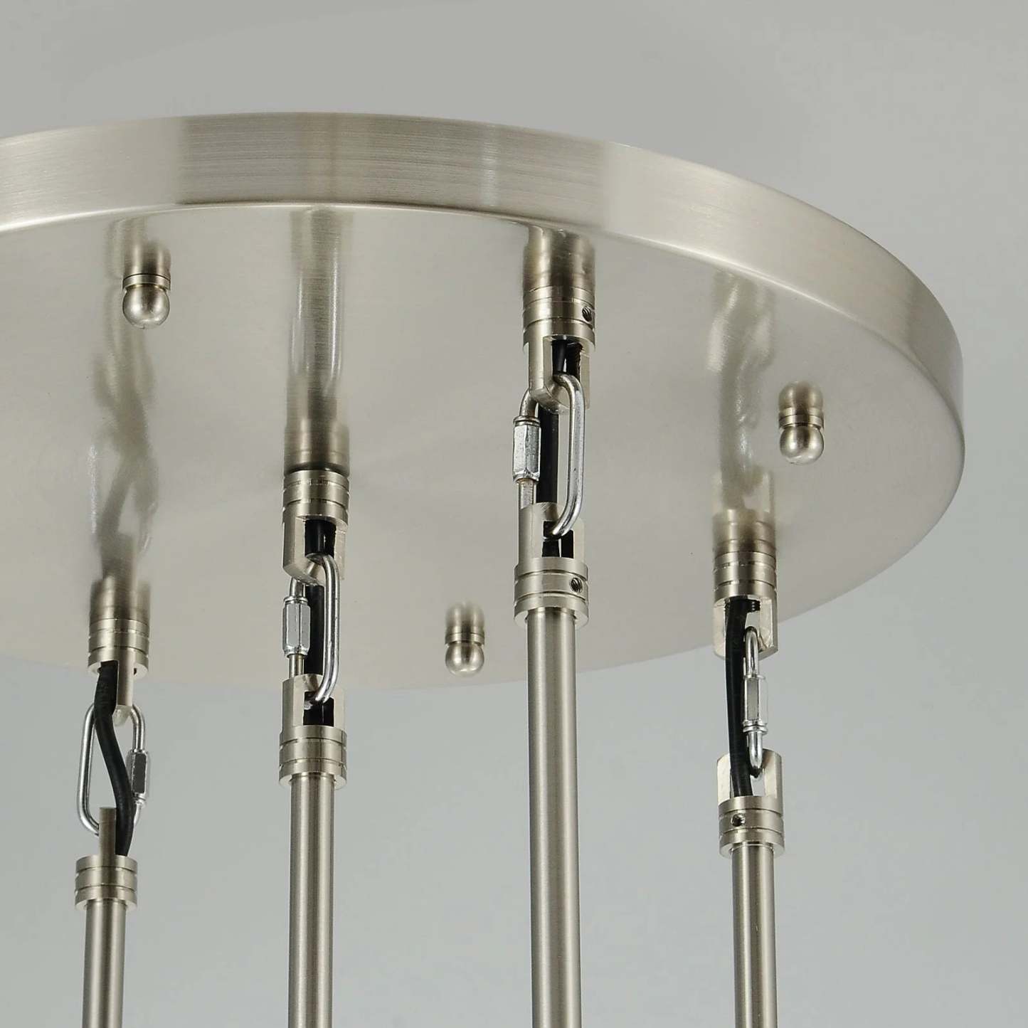 Modern Raindrop Round Chandelier 14" 5-Lights (rod)