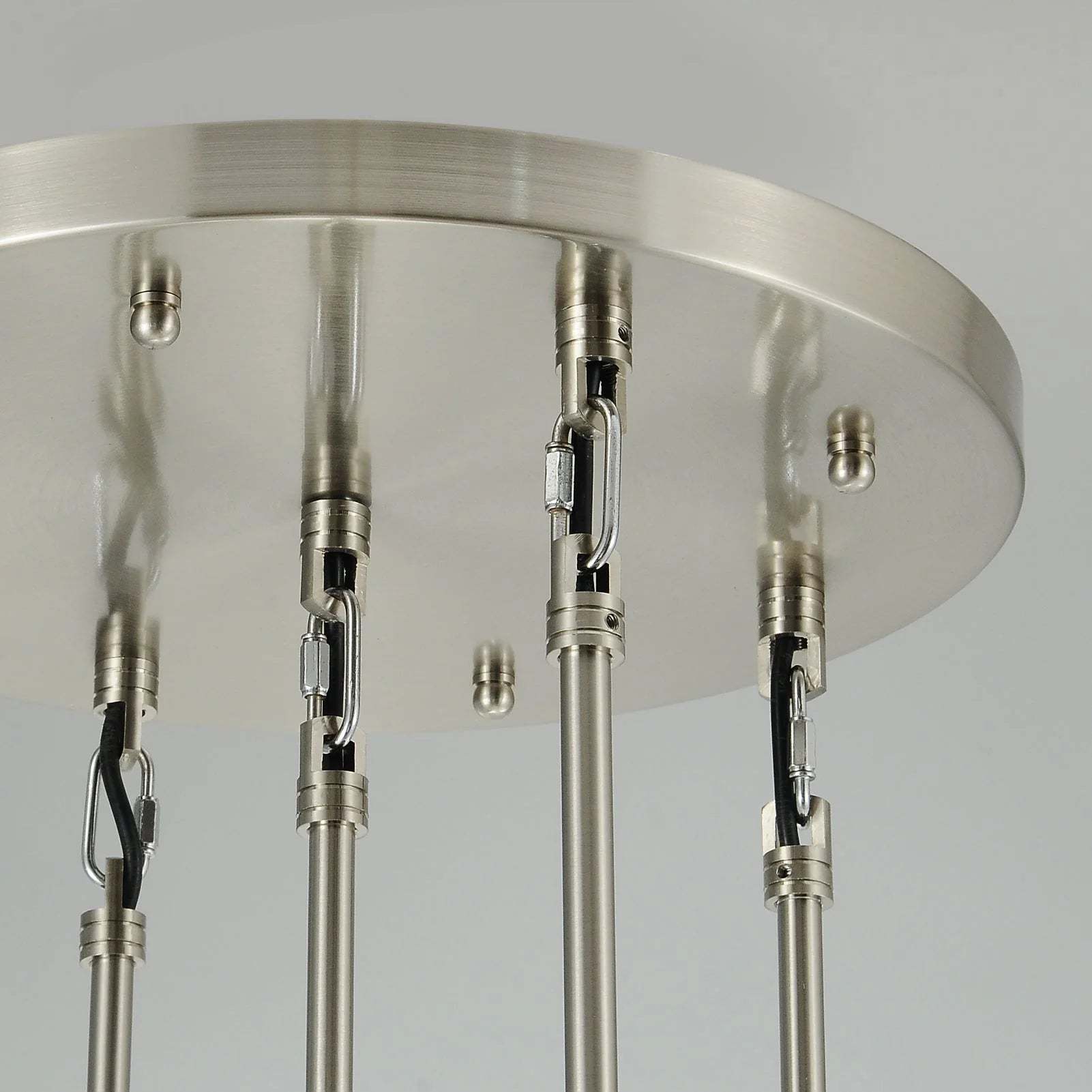 Modern Raindrop Round Chandelier 14" 5-Lights (rod)