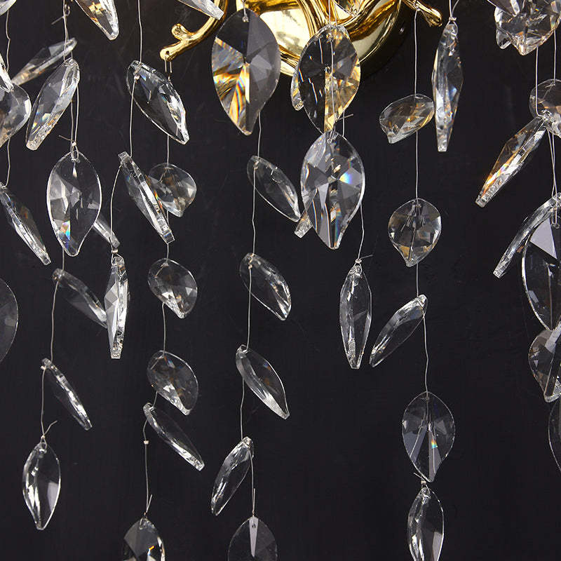 Aether Modern Stylish Clear Crystal Wall Sconce For Bedroom, Living Room Wall Sconce J-CHANDELIER