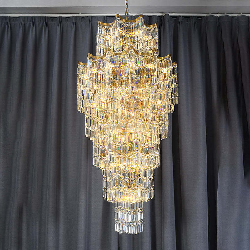 Elegant Crystal Chandelier for Duplex Villas Chandelier Kevinstudiolives