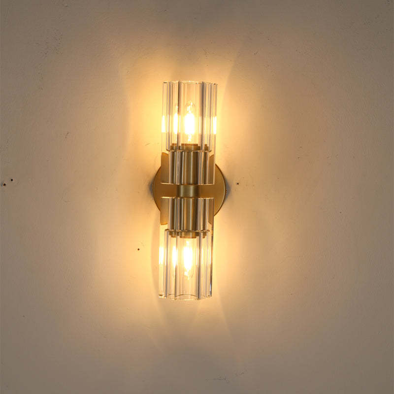 Beliy Modern Linear Crystal Wall Sconce