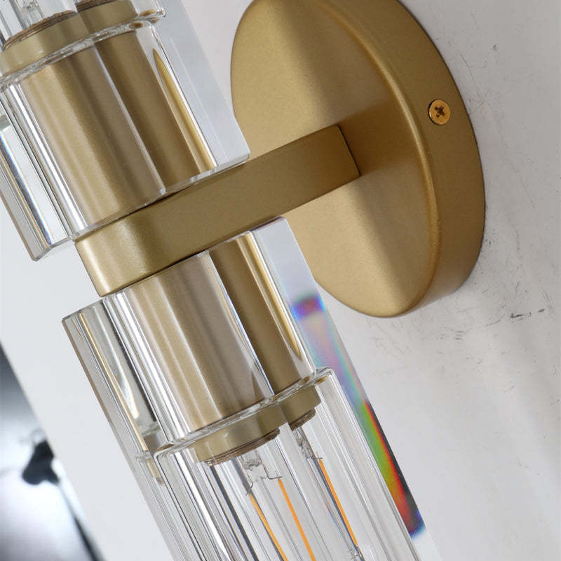 Beliy Modern Linear Crystal Wall Sconce