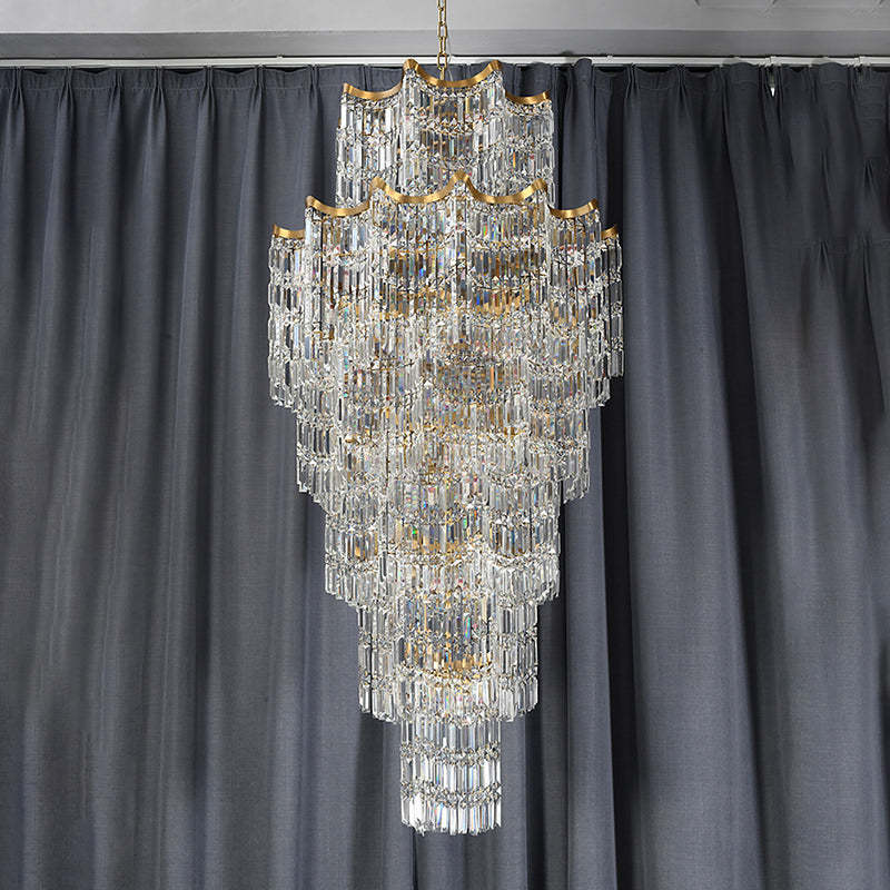 Elegant Crystal Chandelier for Duplex Villas Chandelier Kevinstudiolives
