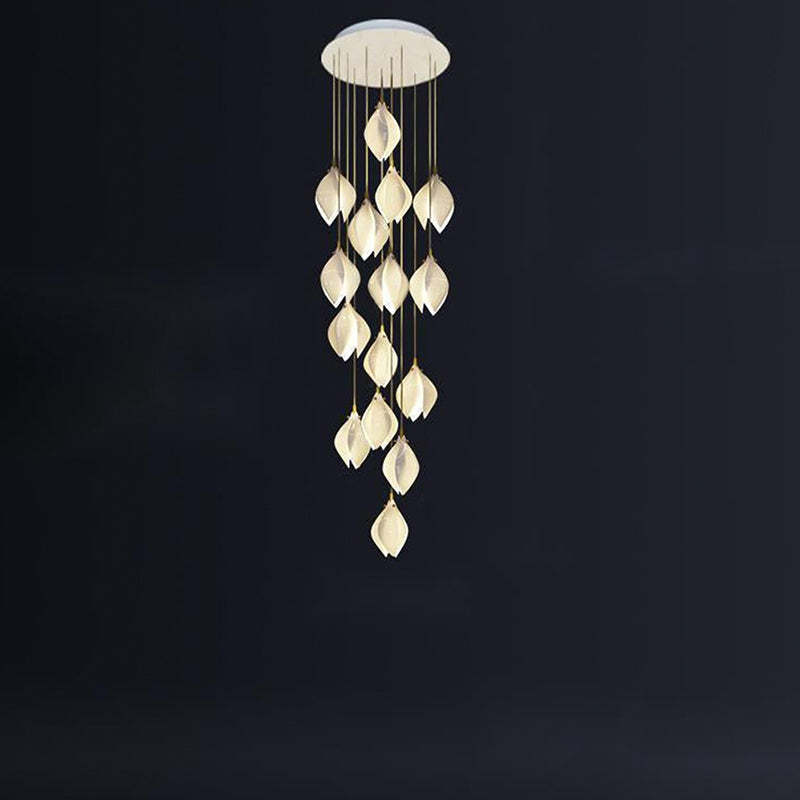 Grand Nordic Magnolia Blossom Ceramic Pendant Chandelier Chandeliers Kevinstudiolives   