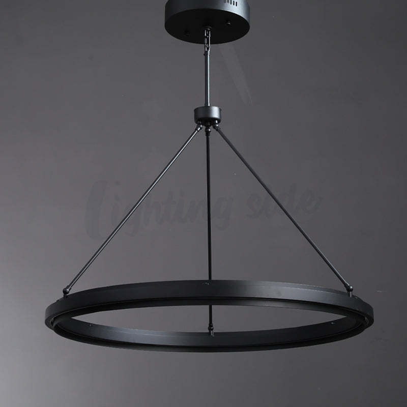 Alessia Retro American Vintage Iron Round Chandelier