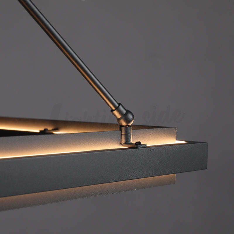 Alessia Retro American Vintage Iron Rectangular Chandelier
