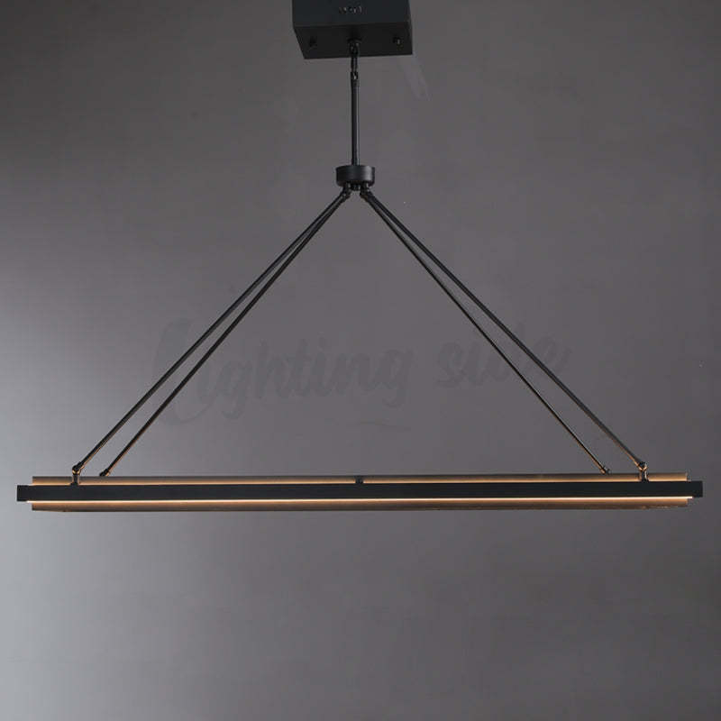 Alessia Retro American Vintage Iron Rectangular Chandelier