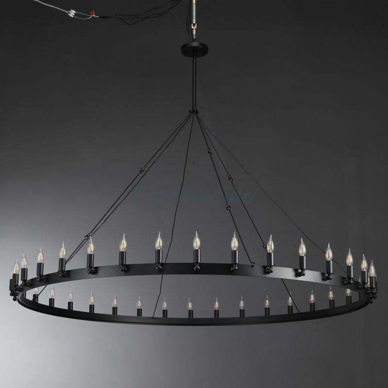 Camino Vintage Candelabra Round Chandelier