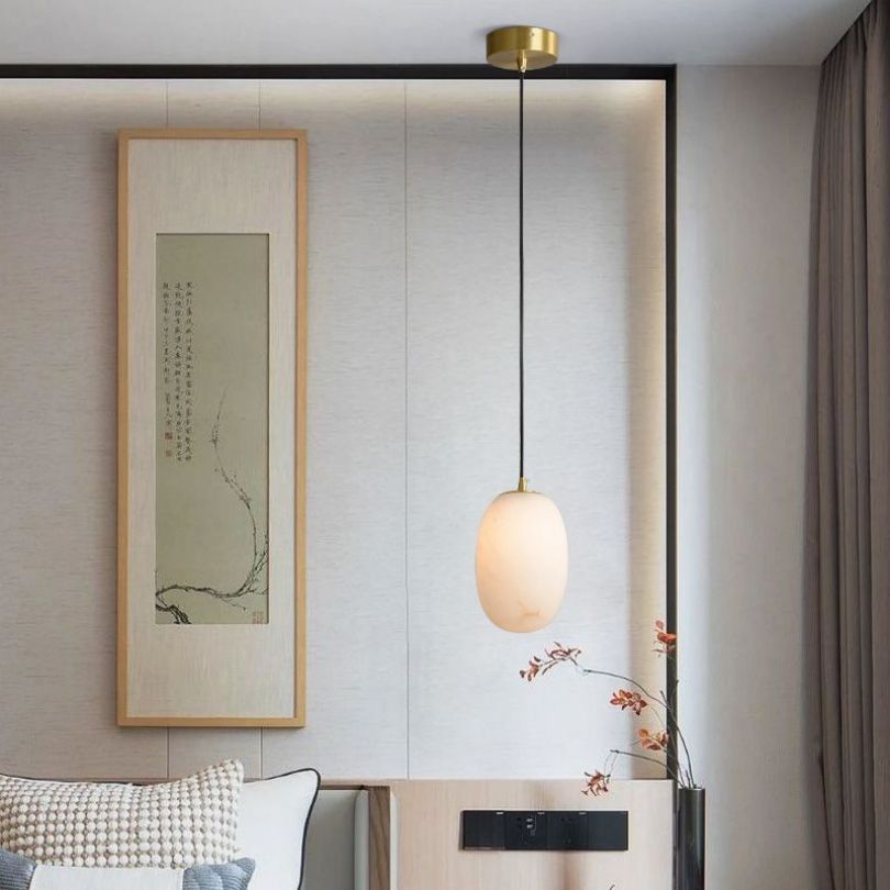 Alabaster Bedside Pendant Light 吊灯 rbrights Big