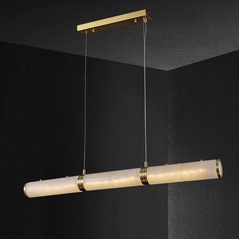 Alabaster Cylindrical Chandelier rbrights