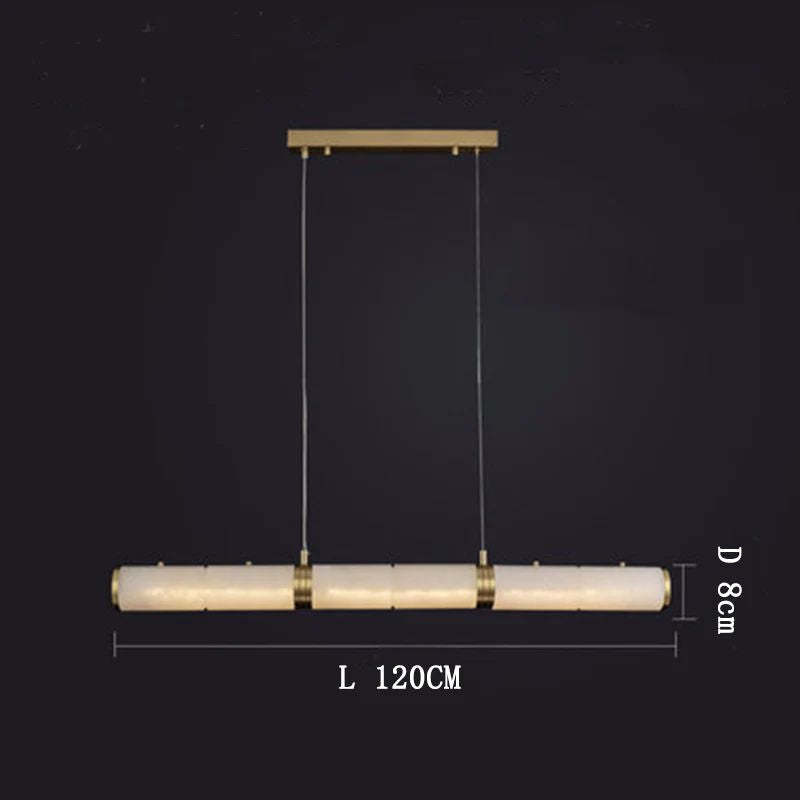 Alabaster Cylindrical Chandelier rbrights