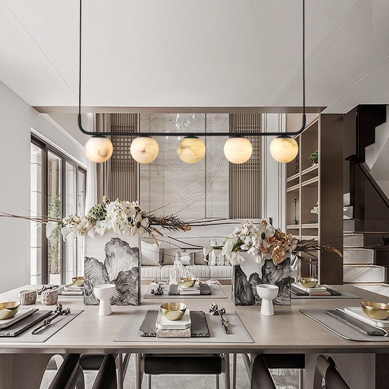Alabaster Global Linear Pendant rbrights