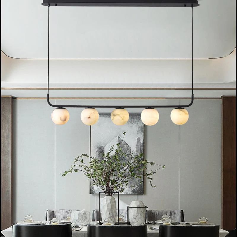 Alabaster Global Linear Pendant rbrights