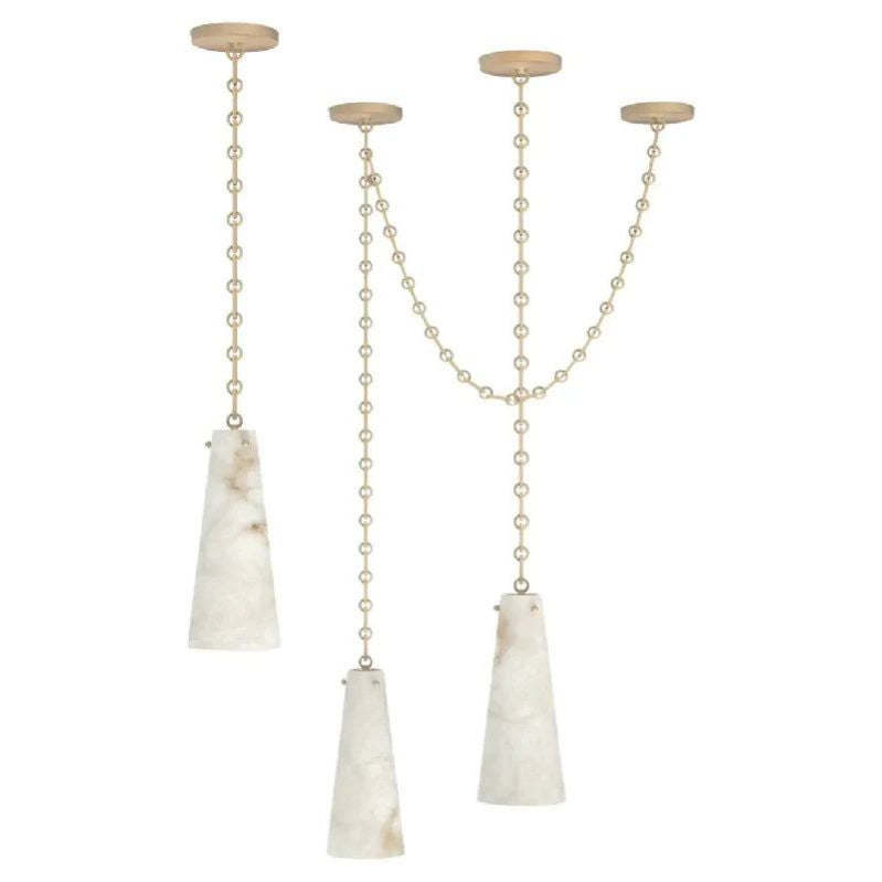 Alabaster Modern 3-light Marble Chandelier 吊灯 rbrights