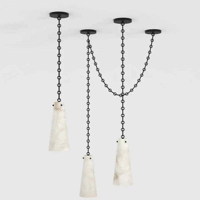 Alabaster Modern 3-light Marble Chandelier 吊灯 rbrights
