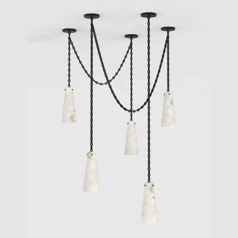 Alabaster Modern 5-light Marble Chandelier 吊灯 rbrights