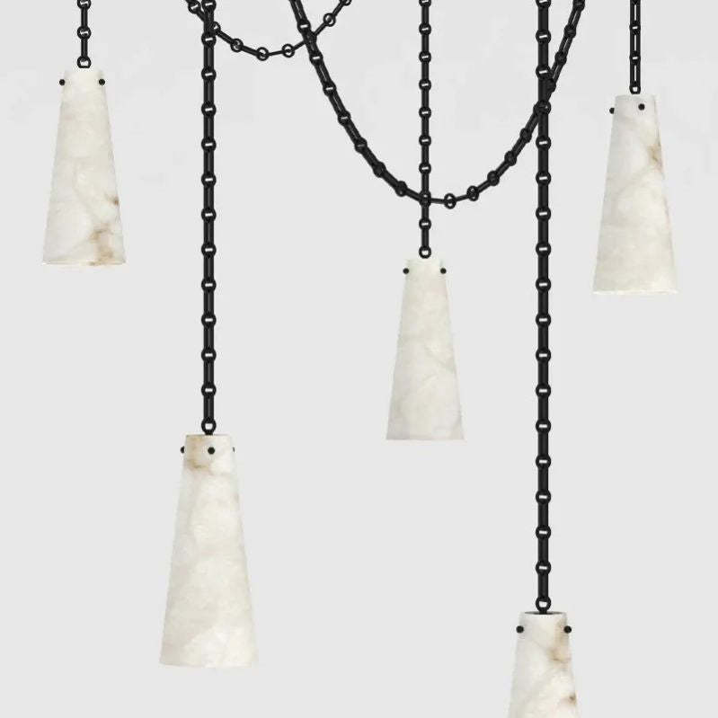 Alabaster Modern 5-light Marble Chandelier 吊灯 rbrights