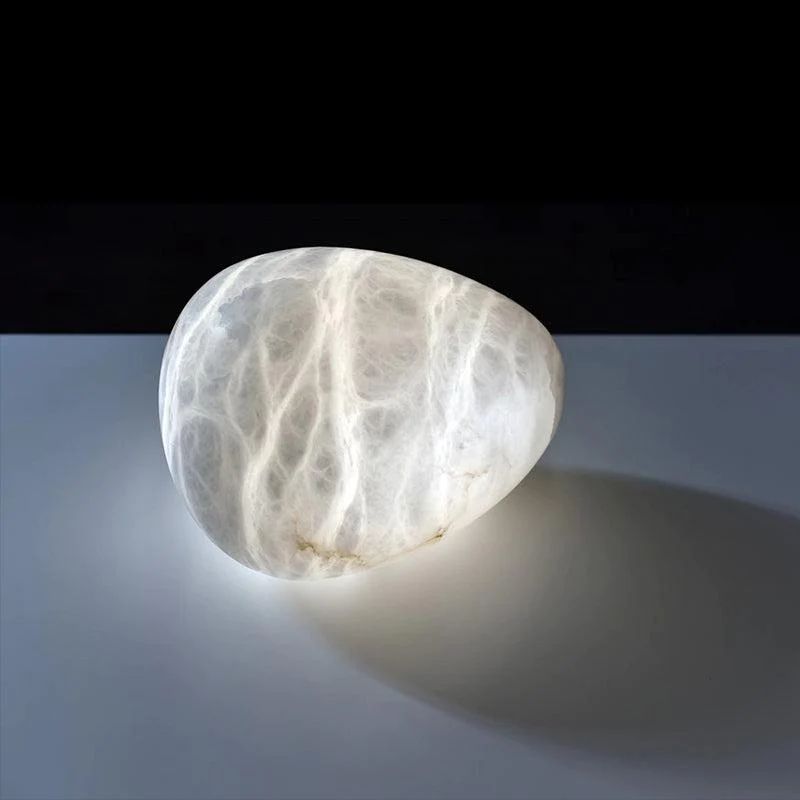 Alabaster Natural Stone Pendant rbrights 5.9" D