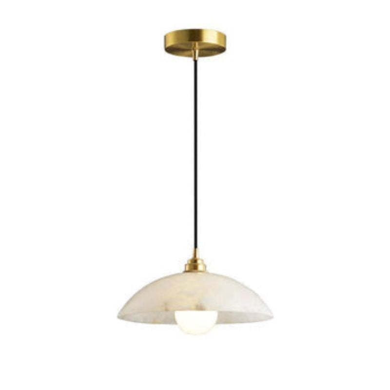 Alabaster Umbrella Pendant rbrights 11.8" D