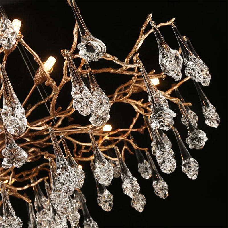 Anitra Modern Branch Chandelier Drop Flower D 31.5" chandeliers for dining room,chandeliers for stairways,chandeliers for foyer,chandeliers for bedrooms,chandeliers for kitchen,chandeliers for living room Rbrights