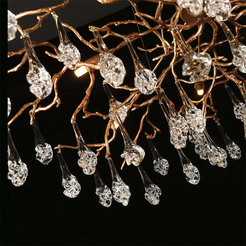 Anitra Modern Branch Chandelier Drop Flower D 31.5" chandeliers for dining room,chandeliers for stairways,chandeliers for foyer,chandeliers for bedrooms,chandeliers for kitchen,chandeliers for living room Rbrights