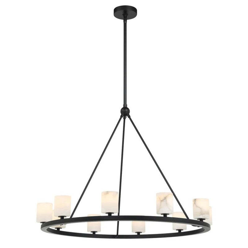 Agron 12 Light Alabaster Chandelier