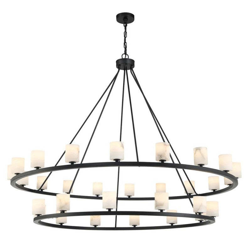 Agron 30 Light Alabaster Chandelier
