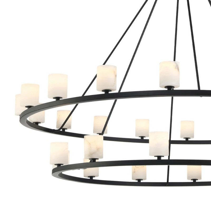 Agron 30 Light Alabaster Chandelier