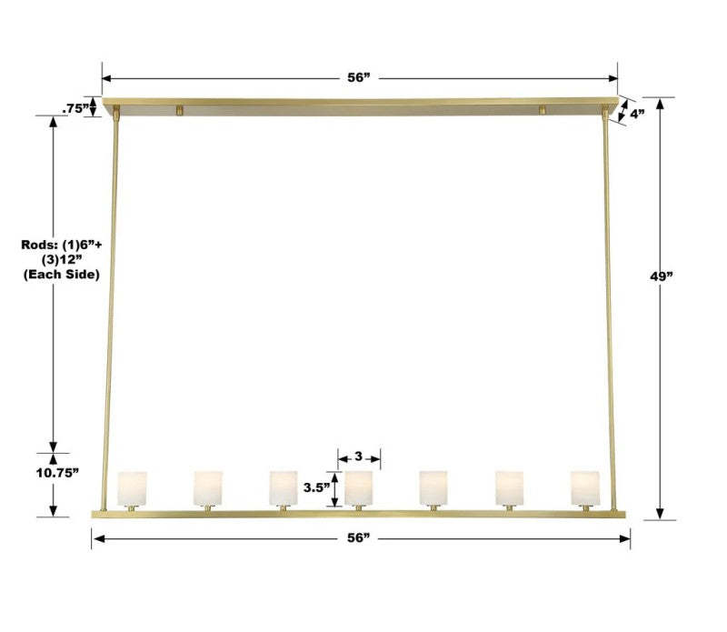 Agron 7 Light Alabaster Chandelier