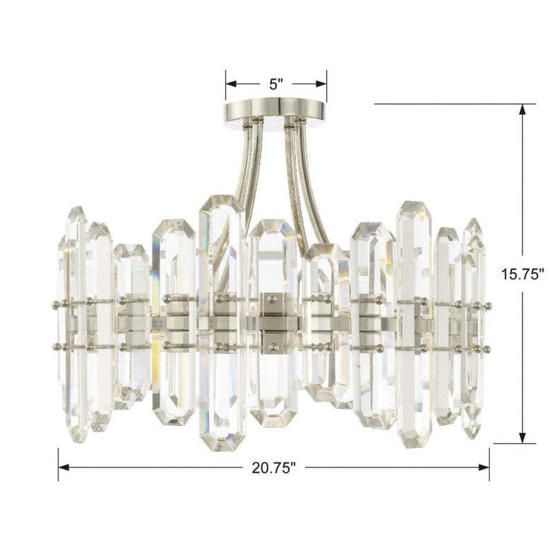 Balton 4 Light Semi Flush Mount