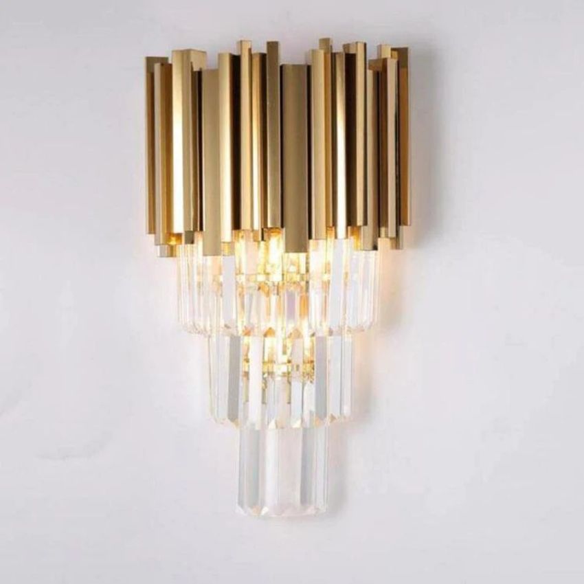 Bourbons Crystal Sconce chandeliers for dining room,chandeliers for stairways,chandeliers for foyer,chandeliers for bedrooms,chandeliers for kitchen,chandeliers for living room Rbrights
