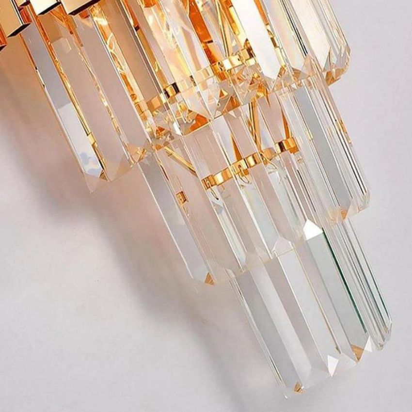 Bourbons Crystal Sconce chandeliers for dining room,chandeliers for stairways,chandeliers for foyer,chandeliers for bedrooms,chandeliers for kitchen,chandeliers for living room Rbrights
