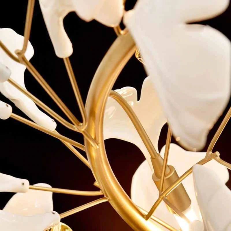 Ceramic Ginkgo Chandelier chandeliers for dining room,chandeliers for stairways,chandeliers for foyer,chandeliers for bedrooms,chandeliers for kitchen,chandeliers for living room Rbrights