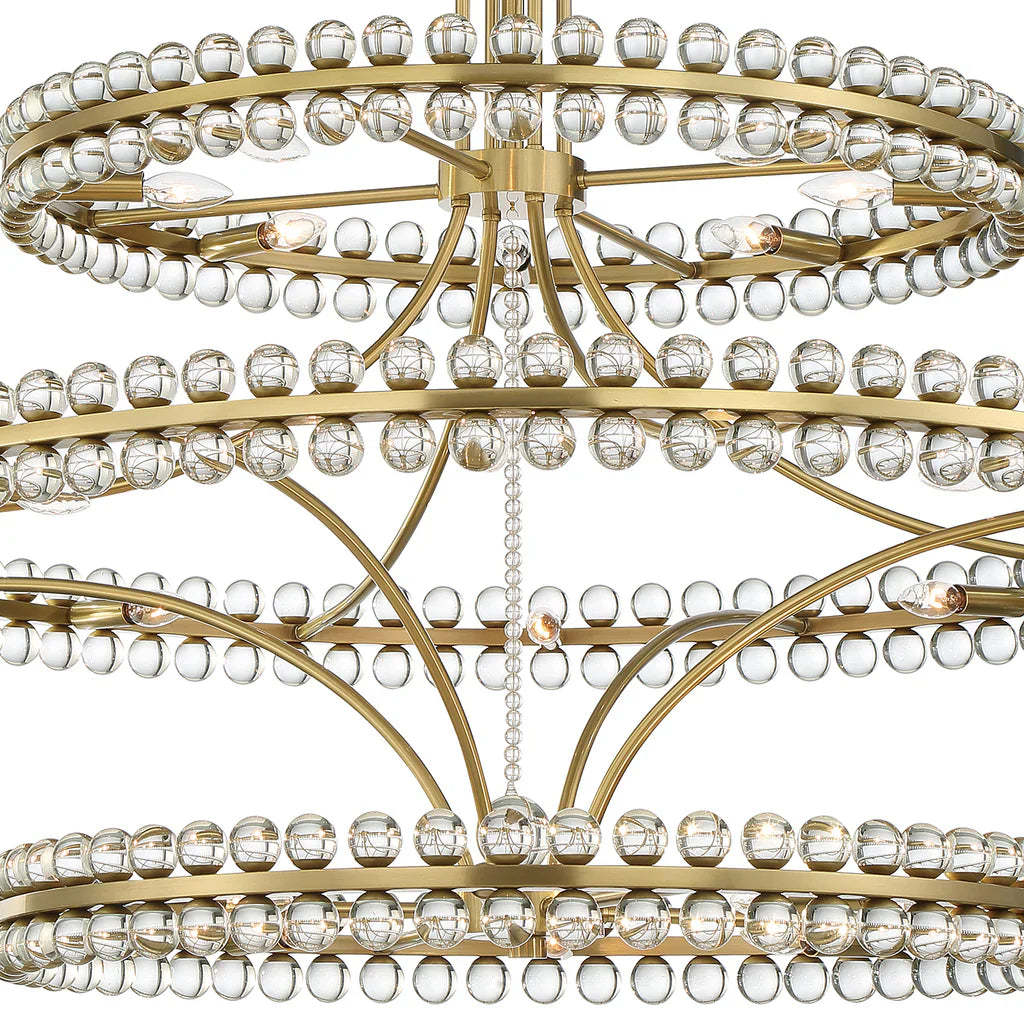 Caven 24 Light 3-Tier Chandelier 48''